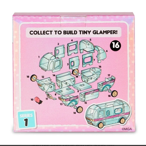 LOL Surprise Tiny Toys Series 1 - 5pk Cube Blind Box Robots Build Glamper New - Picture 8 of 11